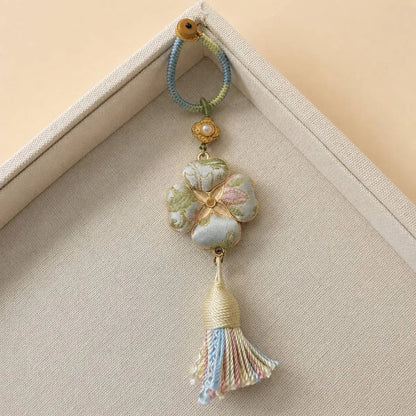 Four-Leaf Blessing | Handcrafted Four-Leaf Clover Bag Charm