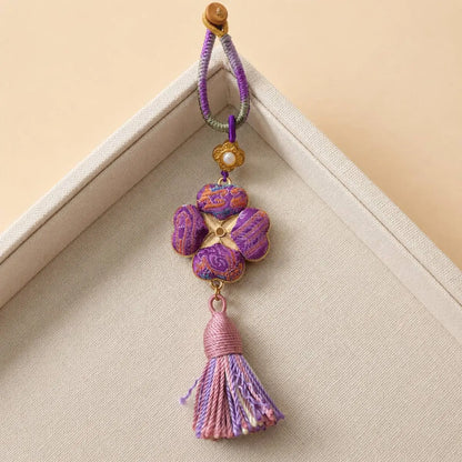 Four-Leaf Blessing | Handcrafted Four-Leaf Clover Bag Charm